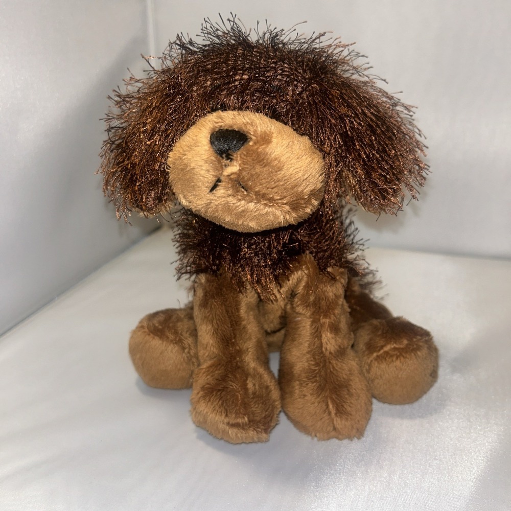 Ganz Webkins Brown Dog Soft Plush Eyelash Fur 9" long- Code looks sealed